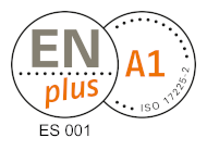 Certificado EN plus, A1, ISO 17225-2, ES 001