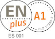 Certificado de calidad: EN plus, A1, ISO 17225-2, ES 001